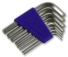 D00588 - DURATOOL - D00588 - Hex Key Set, 8 Pieces of 1.5mm, 2mm, 2.5mm, 3mm, 4mm, 5mm, 5.5mm, 6mm Hex Keys