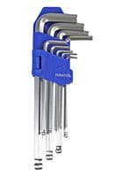 D00595 - DURATOOL - D00595 - 9 Piece Ball Ended Imperial Hex Key Set
