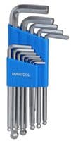 D00596 - DURATOOL - D00596 - Metric Hex Key Set, Long Arm Ball Ended, 13 Pieces of Hex Keys