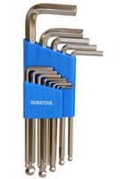 D00597 - DURATOOL - D00597 - Imperial Hex Key Set, Long Arm Ball Ended, 13 Pieces of Hex Keys