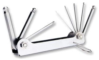 D00601 - DURATOOL - D00601 - HEXAGON KEY SET, METRIC, FOLDING, 8PC