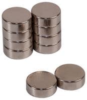 D01766 - DURATOOL - D01766 - Magnets, Button, Rare Earth, 8mm x 3mm, Pack of 10