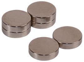 D01767 - DURATOOL - D01767 - Magnets, Button, Rare Earth, 12mm x 3mm, Pack of 6