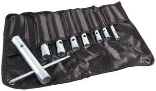 D02325 - DURATOOL - D02325 - Box Spanner Set, Drop Forged Steel, T-Bar, Assorted Sizes, 8 Pieces