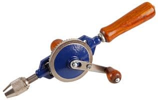 D02329 - DURATOOL - D02329 - Hand Drill, Wood Handle, 6 mm Max Chuck, 290 mm Overall