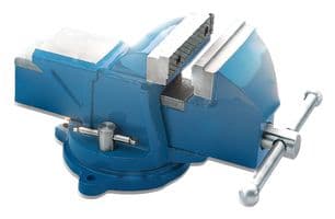D02335 - DURATOOL - D02335 - Bench Vice, 5", Engineering Style, Machined Jaws, 6" Jaw Opening, 360° Swivel Base