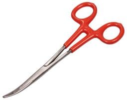 D02353 - DURATOOL - D02353 - 6" (150mm) Bent Nose Forceps, Dipped Handle