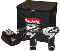 DK1493WX - MAKITA - DK1493WX - Cordless Drill Kit, 1.3Ah, 10.8v, LXT Combi-Drill
