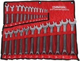 D03081 - DURATOOL - D03081 - Spanner Set, Nylon Pouch, Combination, 25 Pieces