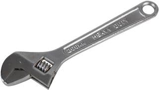 D03104 - DURATOOL - D03104 - 8" (200mm) Chrome Finish Adjustable Spanner