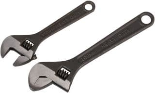 D03110 - DURATOOL - D03110 - Spanner Set, Adjustable, Black, 6" - 8", 2 Piece