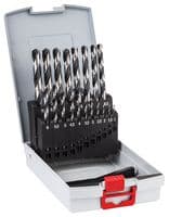 2608577351 - BOSCH - 2608577351 - Drill Bit Set, 19 Pieces, 1mm to 10mm, HSS, PointTeQ, Metal