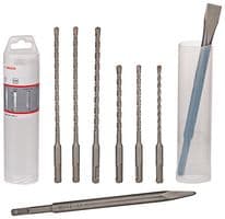 2607017376 - BOSCH - 2607017376 - SDS-Plus Drill Bits and Chisel Set, 8 Piece