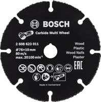 2608623011 - BOSCH - 2608623011 - 3" (76mm x 10mm) Angle Grinder Carbide Multi Material Cutting Disc