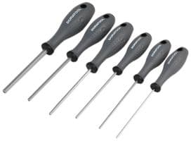 D03444 - DURATOOL - D03444 - Screwdriver Set, Tamperproof Hex, 6 Piece