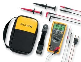 FLUKE 179/EDA2/EUR - FLUKE - FLUKE 179/EDA2/EUR - Digital Multimeter Combo Kit, Fluke 170 Series, 6000 Count, True RMS, Auto, Manual Range, 3.75 Digit