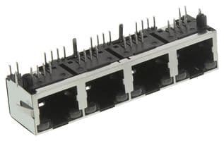 RJHSE-538B-04 - AMPHENOL COMMUNICATIONS SOLUTIONS - RJHSE-538B-04 - MOD CONN, RJ45, JACK, 8P8C, 4PORT, CAT5