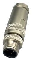 858-B04-103RKT4 - NORCOMP - 858-B04-103RKT4 - SENSOR CONN, M12, 4POS, PLUG, CABLE