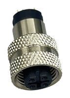 858-B04-203RLS4 - NORCOMP - 858-B04-203RLS4 - SENSOR CONN, M12, 4POS, RCPT, CABLE