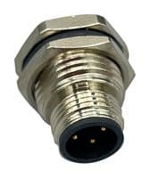 859-B04-103R004 - NORCOMP - 859-B04-103R004 - SENSOR CONN, M12, 4POS, PLUG, PANEL
