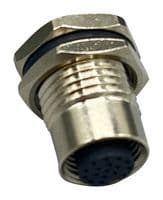 859-017-203R004 - NORCOMP - 859-017-203R004 - SENSOR CONN, M12, 17POS, RCPT, PANEL