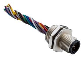 M12A-08PMMS-SH8B30. - AMPHENOL LTW - M12A-08PMMS-SH8B30. - SENSOR CABLE, 8P M12 PLUG-FREE END/11.8"