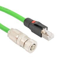 TRGPA403-05M - L-COM - TRGPA403-05M - SENSOR CORD, M12 RCPT-RJ45 PLUG, 19.7"