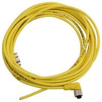 RKWT 4-633/5M - LUMBERG AUTOMATION - RKWT 4-633/5M - SINGLE ENDED SENSOR CORDSET, RIGHT ANGLE M12 4 POSITION FEMALE, 5M