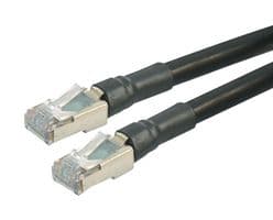 TRD695ODS-225 - L-COM - TRD695ODS-225 - PATCH CORD, RJ45 PLUG-PLUG, BLK, 225FT