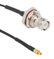 095-900-603M100. - AMPHENOL RF - 095-900-603M100. - MMCX STRAIGHT PLUG TO RP-TNC STRAIGHT BULKHEAD JACK IP67 RG-316 1 METER