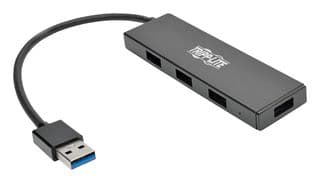 U360-004-SLIM - EATON TRIPP LITE - U360-004-SLIM - 4-PORT PORTABLE SLIM USB 3.0 SUPERSPEED HUB W/ BUILT IN CABLE 12AC2814