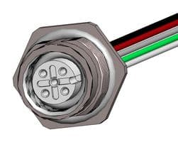 FPM12A05I12AR02. - NORCOMP - FPM12A05I12AR02. - SENSOR CORD, 5P M12 RCPT-FREE END, 12"