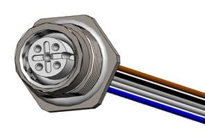 FPM12A05I12BR01 - NORCOMP - FPM12A05I12BR01 - SENSOR CORD, 5P M12 RCPT-FREE END, 12"