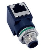 RJM12MD04RA001 - NORCOMP - RJM12MD04RA001 - ADAPTR, R/A 4P M12 PLUG-RJ45 JACK, D COD