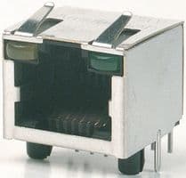 RJHSE5481 - AMPHENOL COMMUNICATIONS SOLUTIONS - RJHSE5481 - CAT5 RJ45 MODULAR JACK, 8 POSITION, 1 PORT