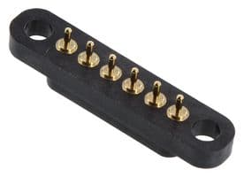 858-10-006-10-002000 - MILL-MAX - 858-10-006-10-002000 - CONN, SPRING LOADED HDR, 6POS, 4MM, TH