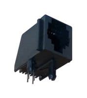 RJE021660220 - AMPHENOL COMMUNICATIONS SOLUTIONS - RJE021660220 - MODULAR CONN, R/A JACK, 6P6C, 1PORT, TH