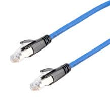 TRD626ASP-BLU-2F - L-COM - TRD626ASP-BLU-2F - ENET CABLE, CAT6A, RJ45 PLUG-PLUG, 24"