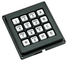 86BB2-001 - GRAYHILL - 86BB2-001 - SWITCH KEYPAD 4X4 10mA 24V POLYCARBONATE