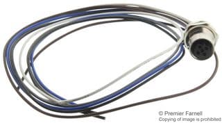 T4171110405-002. - TE CONNECTIVITY - T4171110405-002. - SENSOR CORD, 5P M12 RCPT-FREE END, 0.5M