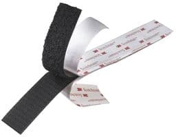 SJ-3526N BLACK 1 IN X 50 YD - 3M - SJ-3526N BLACK 1 IN X 50 YD - WOVEN HOOK RECLOSEABLE FASTENER, BLACK,