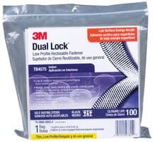 TB4575 - 3M - TB4575 - DUAL LOCK RECLOSABLE FASTENER, BLACK, 25.4MM