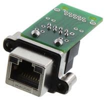 MRJ5C8001 - AMPHENOL COMMUNICATIONS SOLUTIONS - MRJ5C8001 - RUGGED RJ45 JACK, R/A 8P8C, 1PORT, TH