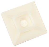 CTB1X1NTA-C - 3M - CTB1X1NTA-C - CABLE TIE MOUNT, 4-WAY, 25MML X 25MMW, NYLON, PK100, NATURAL