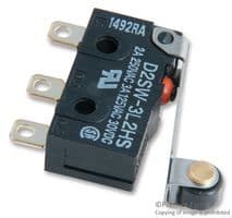 D2SW-3L2HS - OMRON ELECTRONIC COMPONENTS - D2SW-3L2HS - MICROSWITCH, ROLLER LEVER, SPDT 3A 250V
