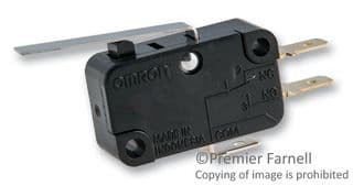 V-10G2-1C24-K - OMRON ELECTRONIC COMPONENTS - V-10G2-1C24-K - MICROSWITCH, HINGE LEVER, SPDT 10A 250V