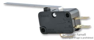 V-10G3-1C24-K - OMRON ELECTRONIC COMPONENTS - V-10G3-1C24-K - MICROSWITCH, HINGE LEVER, SPDT 10A 250V