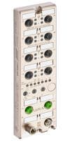 0980 XSL 3912-121-007D-00F - LUMBERG AUTOMATION - 0980 XSL 3912-121-007D-00F - SENSOR DISTRIBUTION BOX, M12-5P, 8PORT