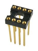123-13-308-41-001000 - MILL-MAX - 123-13-308-41-001000 - DIP SOCKET, 8 POSITION, THROUGH HOLE