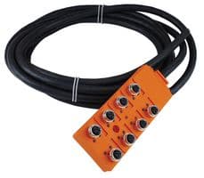 ASBV 8/LED 5-242/5M. - LUMBERG AUTOMATION - ASBV 8/LED 5-242/5M. - SENSOR DISTRIBUTION BOX, M12-5P, 8PORT